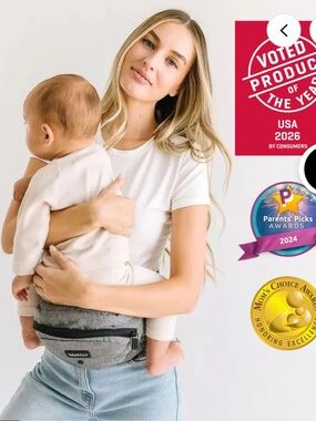 Tushbaby Original Hip Seat Baby for Babies & Toddlers up to 45 lbs